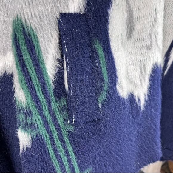 Aguilas 90s Y2K Artesanias Sweater Jacket Tribal Ecuador Fuzzy Alpaca Indigenous - Picture 10 of 11